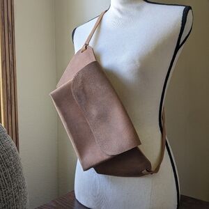 Cattle Drive Leather Co Brown Leather Crossbody Sling Purse Bag Unisex